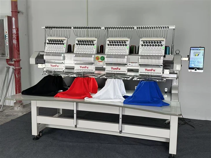 Highly Recommended 4-head 15 Needles Embroidery Machine For Small Business factory